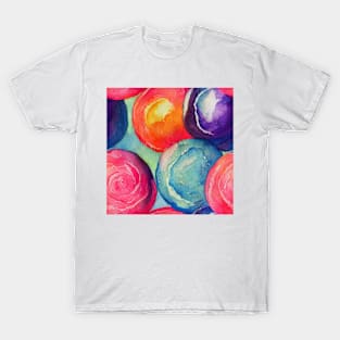 Watercolor lollipop pattern T-Shirt